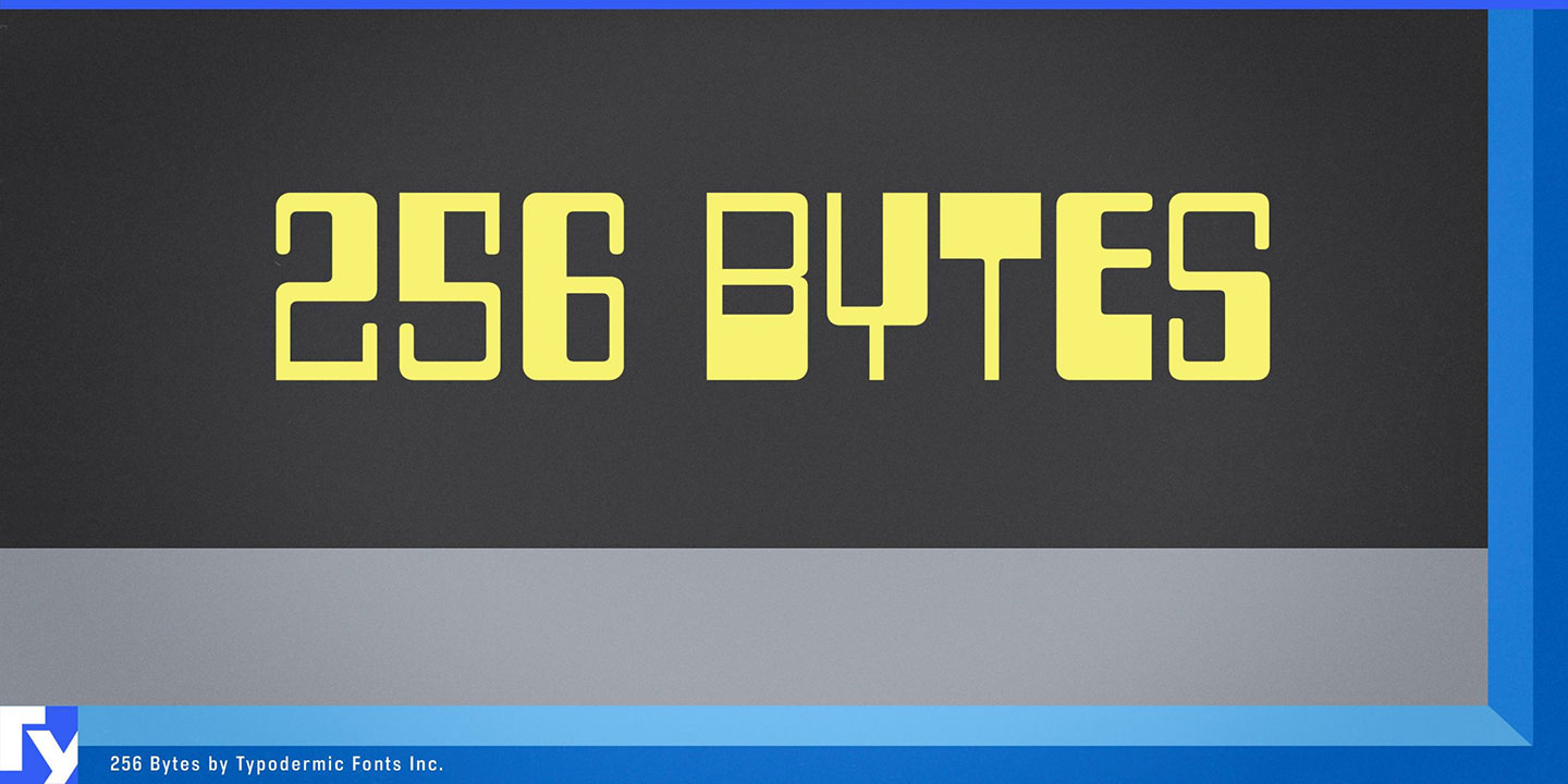 256 Bytes Font