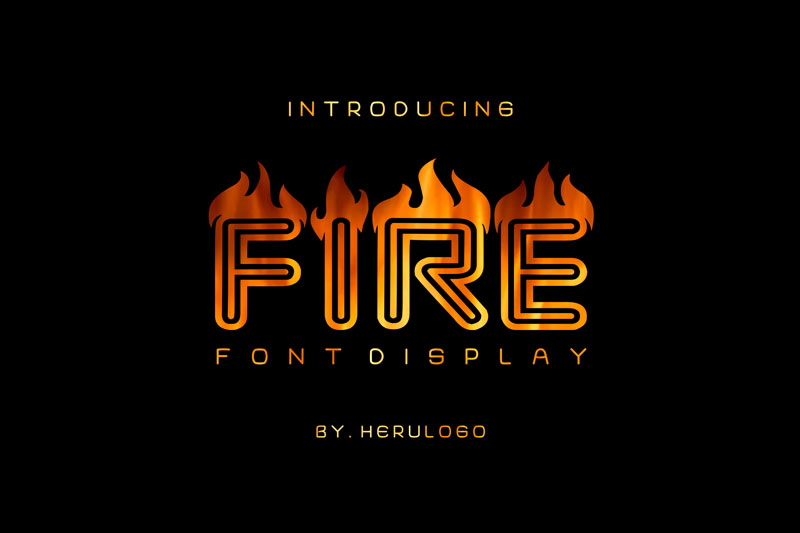 Fire Display Font